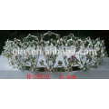 fashion bridal tiara gold crown pendants ring pull crown cap decoration small plastic crown